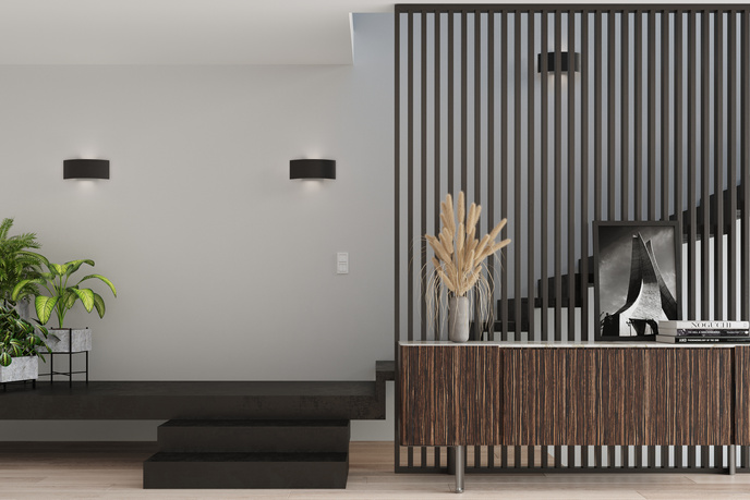 Vägglampa MAGNUS svart + 2x LED-lampa G9 4000K Cold 4,5W 530lm