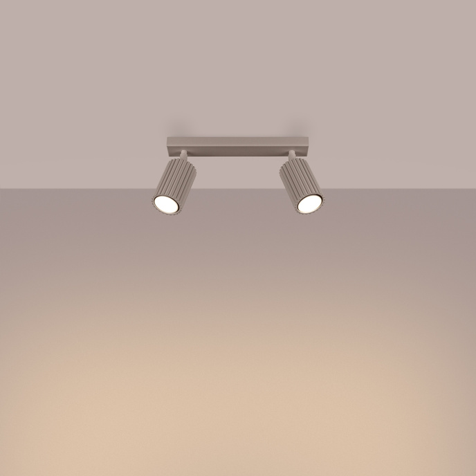 Taklampa KARBON 2 taupe