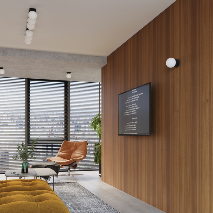 Vägglampa YOLI 1 svart + 1x LED-lampa G9 3000K varm 4,5W 450lm