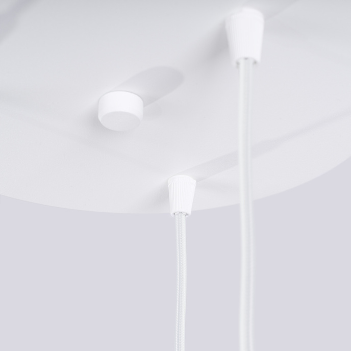 HALO 3P taklampa vit + 3X LED-lampa G9 3000K varm 4,5W 450lm