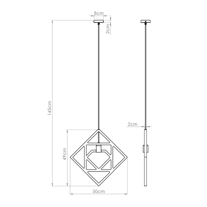 CARO taklampa 1X LED-lampa E27 4000K Kall 7,5W 690lm