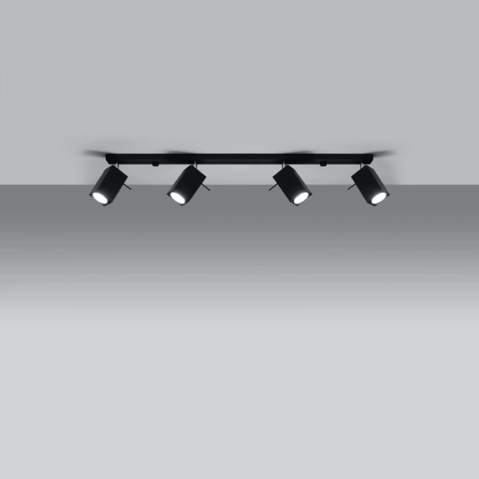 Plafond MERIDA 4L svart
