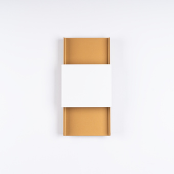 Vägglampa DURLIN guld/vit