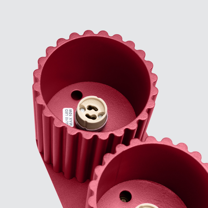 Taklampa AURA 2 burgundy GU10