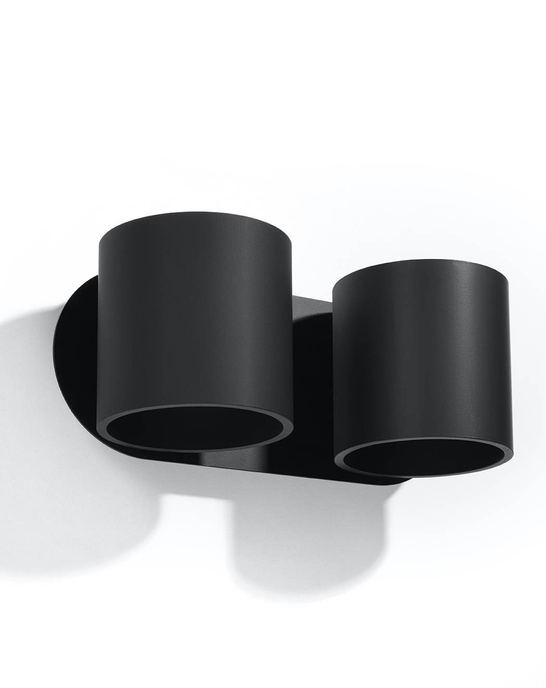 Vägglampa ORBIS 2 svart + 2x LED-lampa G9 4000K kall 4,5W 530lm