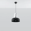 Pendel lampa CASCO svart/vit