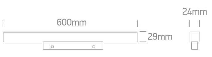 YUMO svart LED 3000K 16W 1280lm