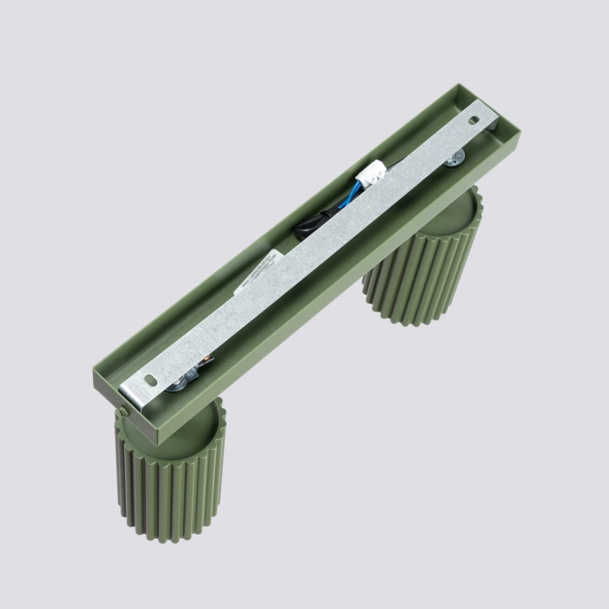 Taklampa KARBON 2 olivgrön