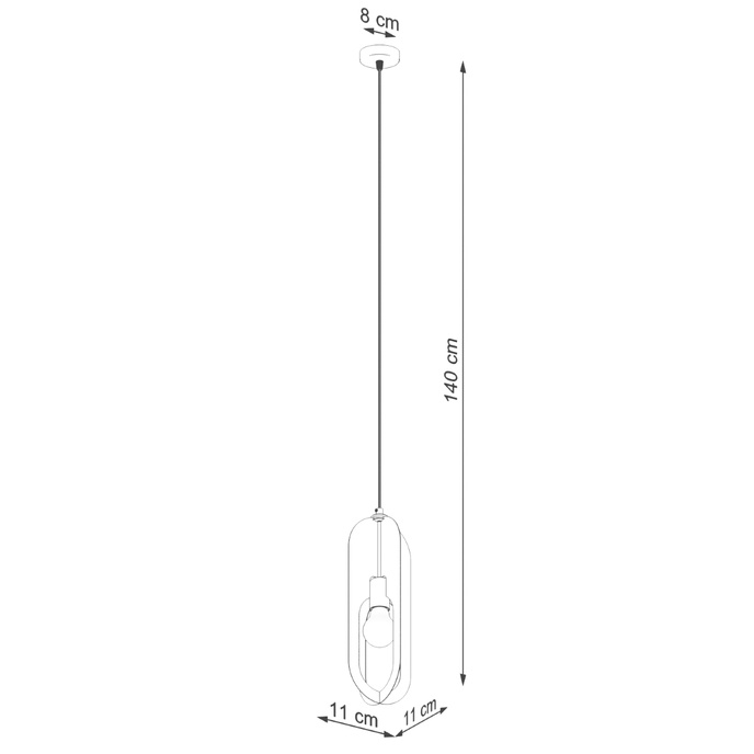 NICUS 1 taklampa vit + 1x LED-glödlampa E27 3000K varm 7,5W 620lm