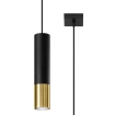 Pendel lampa LOOPEZ 1 svart/guld