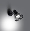 Vägglampa ARTEMIS 1 svart + 1 x LED-lampa E14 3000K varm 7,5W 620lm