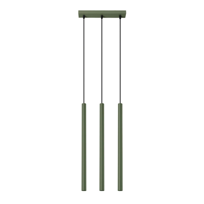 Pendellampa PASTELO 3 olivgrön
