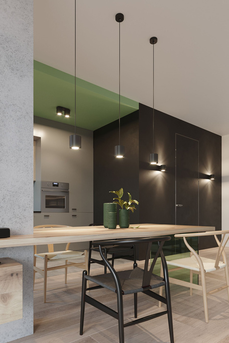 Vägglampa ORBIS svart + 1x LED-lampa G9 3000K varm 4,5W 510lm