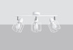BELUCI 3 plafond vit + 3x LED-lampa E14 4000K Kall 7,5W 680lm