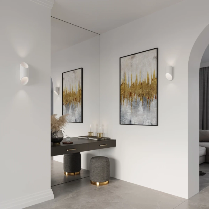 Vägglampa PENNE 30 vit