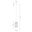 BRINA 1 taklampa vit + 1x LED-lampa G9 3000K varm 4,5W 450lm