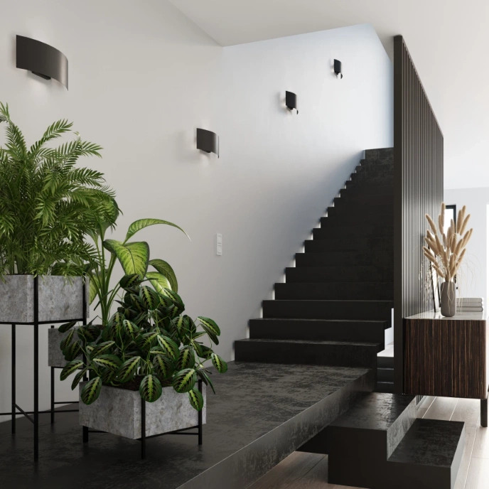 Vägglampa MAGNUS svart