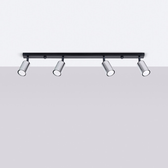 Plafond WINX 4L svart/krom