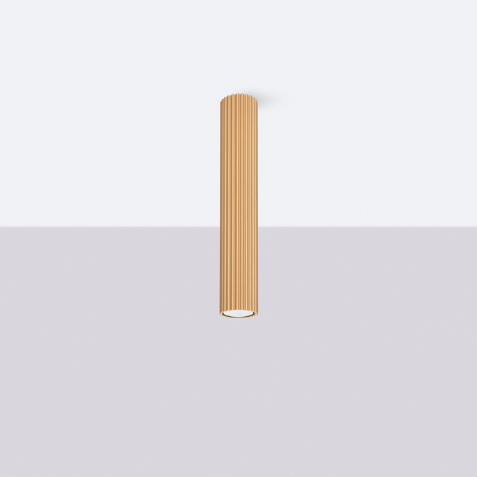 Plafond KARBON 40 guld + 1x LED-lampa GU-10 3000K varm 7W 510lm