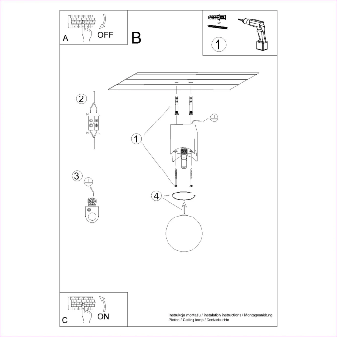 Plafond SOLIS naturligt trä