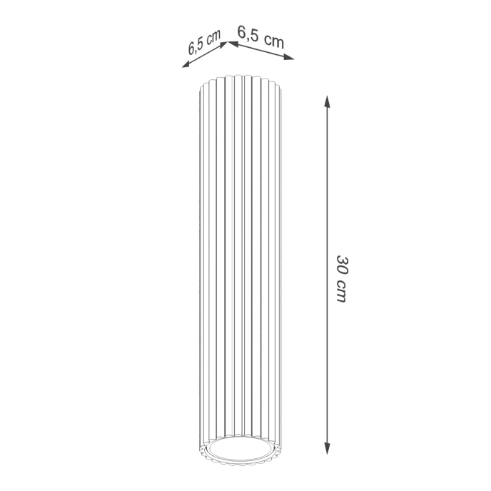 Plafond KARBON 30 ockraröd