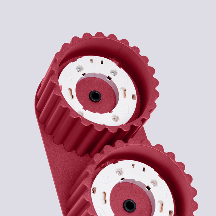 Taklampa AURA 2 burgundy Gx53