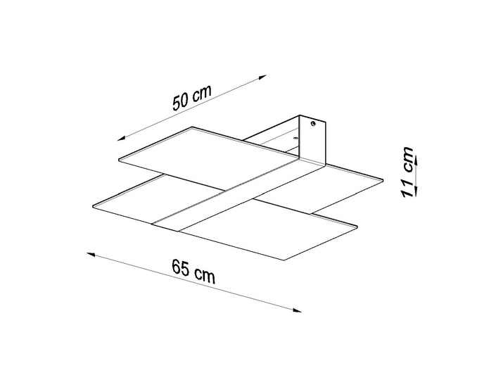 Plafond MASSIMO vit + 2x LED-lampa E27 3000K varm 7,5W 620lm