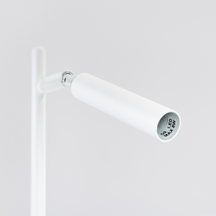 Skrivbordslampa PASTELO vit + 1x LED-lampa G9 4000K kall 4,5W 460lm