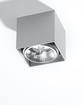 Plafond BLAKE grå + 1x LED-lampa GU10 AR111 3000K varm 12W 800lm