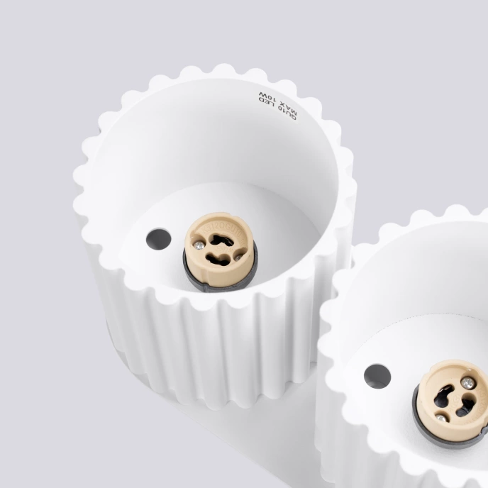 Taklampa AURA 2 vit GU10