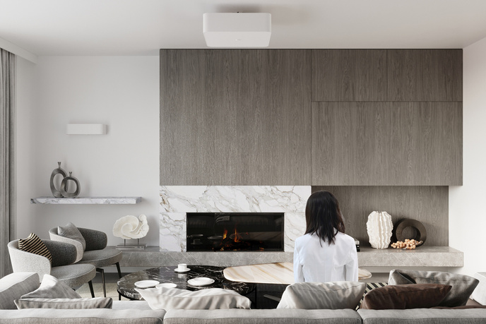 Plafond LOKKO 45 vit + 5x LED-lampa E27 4000K Kall 7,5W 650lm