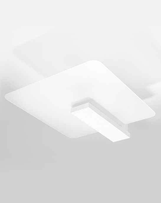 Plafond LAPPO vit + 2x LED-lampa E27 3000K varm 7,5W 620lm
