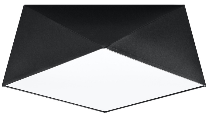 Plafond HEXA 35 BLACK + 2x LED-lampa E27 4000K Cold 7,5W 650lm