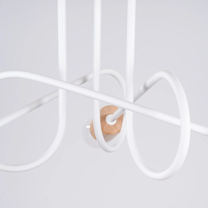 Ljuskrona EMBER 3 vit