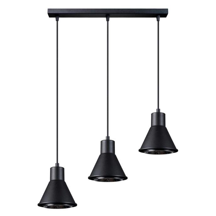 Pendel lampa TALEJA 3 svart [ES111]