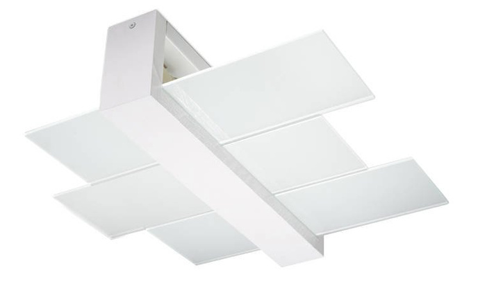 Plafond FENIKS 2 vit + 2x LED-lampa E27 4000K Kall 7,5W 650lm