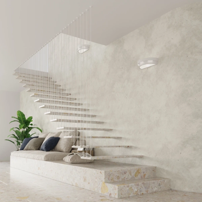 Vägglampa keramisk HELIOS