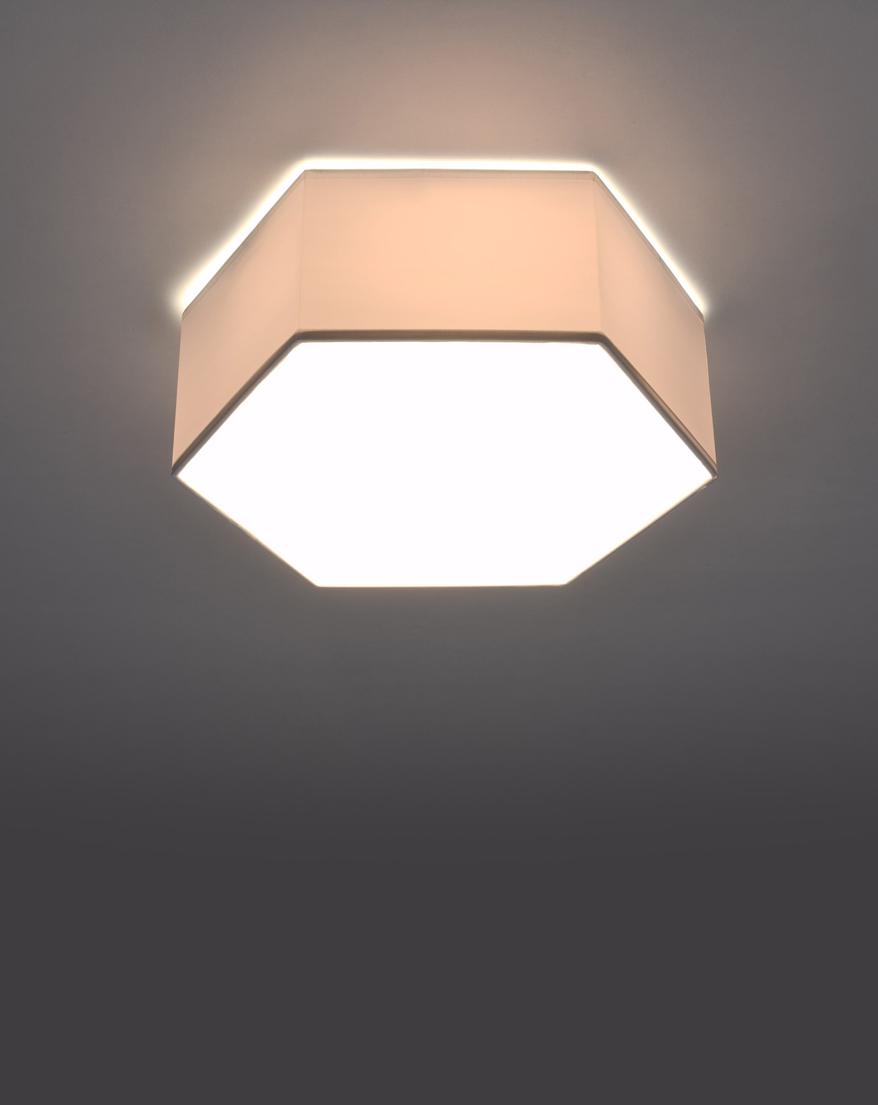 Plafond SUNDE 11 vit + 2x LED-lampa E27 4000K Kall 7,5W 650lm