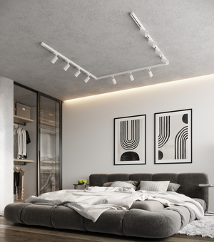 Taklampa, 11 punkter, 3-fas strömskenor, AURA