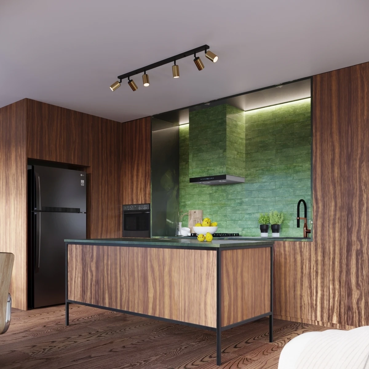 Plafond WINX 3 svart/guld