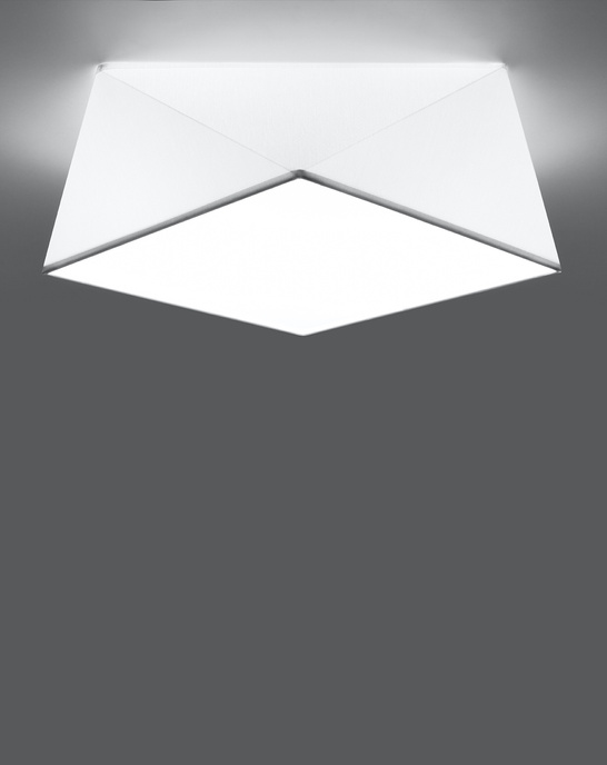 Plafond HEXA 35 WHITE + 2x LED-lampa E27 3000K varm 7,5W 620lm