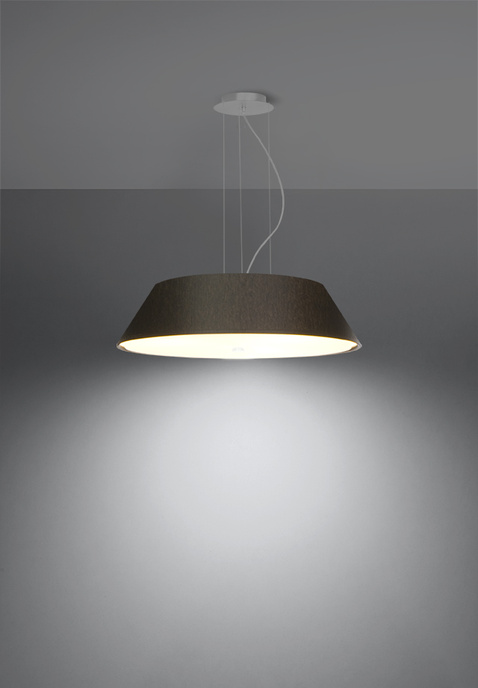 Ljuskrona VEGA 60 svart + 5x LED-lampa E27 4000K Kall 7,5W 650lm