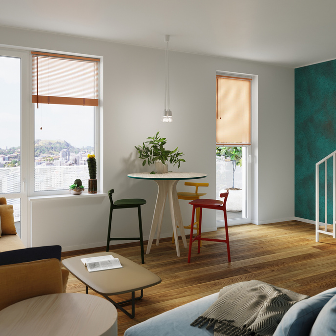 DIEGO 5 taklampa vit + 5x LED-lampa E27 3000K varm 7,5W 620lm