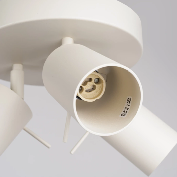 Taklampa RING 3P beige