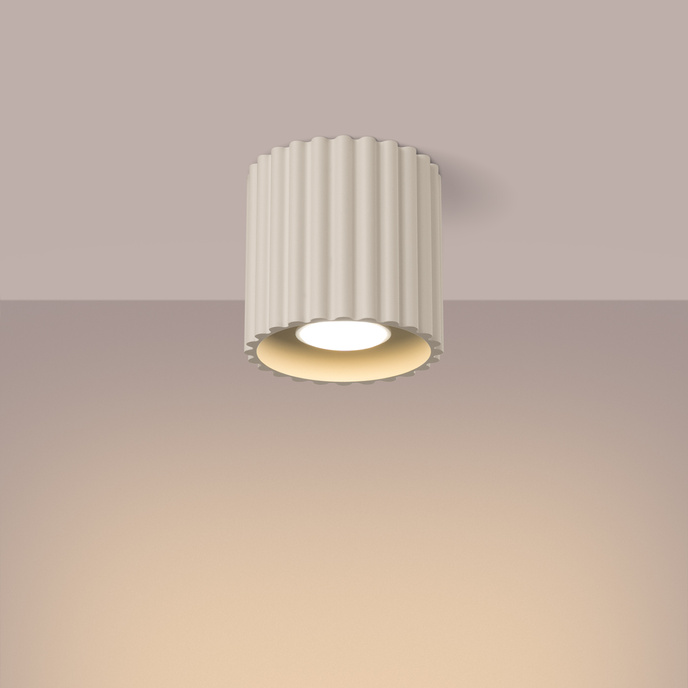 Taklampa AURA 1 beige GU10