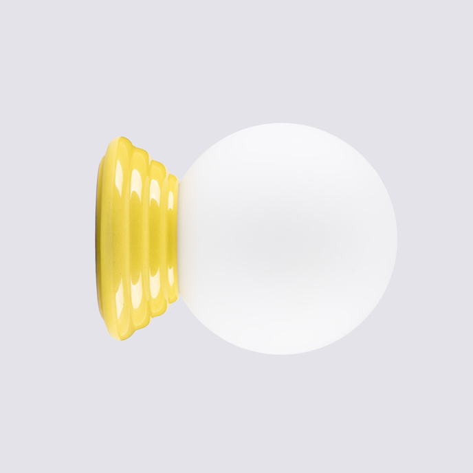 Vägglampa ZORI gul IP44