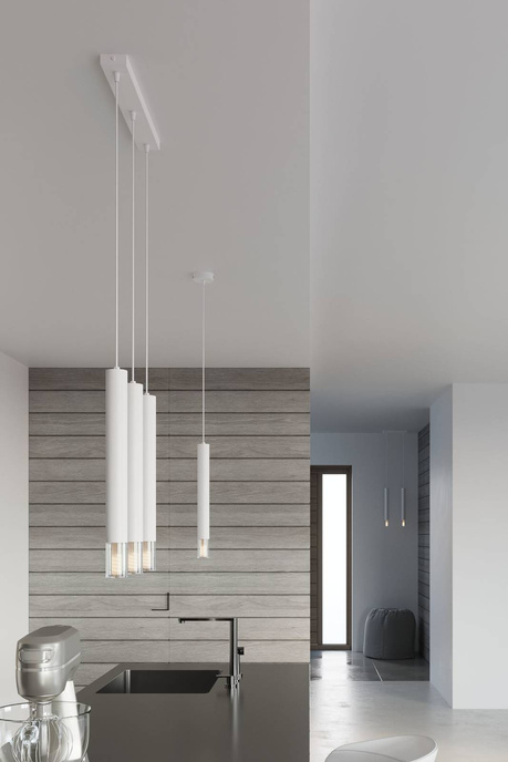 WEZYR 2 taklampor vit + 2x LED-lampa G9 4000K kall 4,5W 530lm