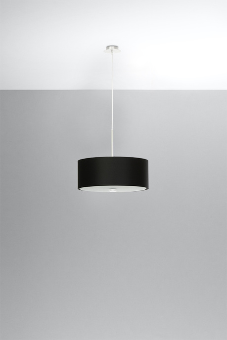 Ljuskrona SKALA 30 svart + 3x LED-lampa E27 4000K Kall 7,5W 650lm