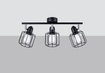 BELUCI 3 plafond svart + 3x LED-lampa E14 3000K varm 7,5W 620lm