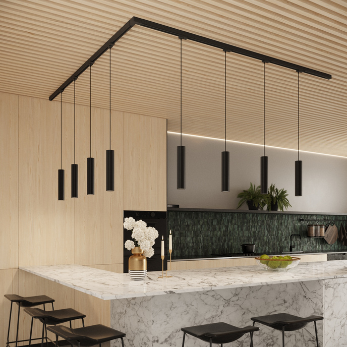 Pendellampa, 8-punkts, 3-fas strömskenesystem, LAGOS